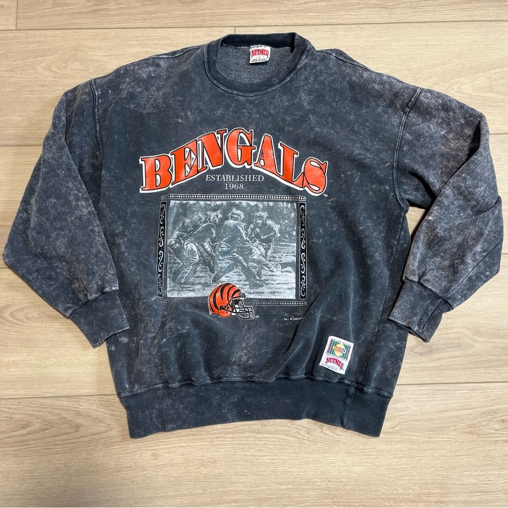 Vintage Bengles NFL Football Team Gray Sweatshirt XL Men’s Nutmeg Mills
